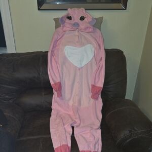 Pink Stitch Onesie Costumes for Women Men Adult Unisex XL
